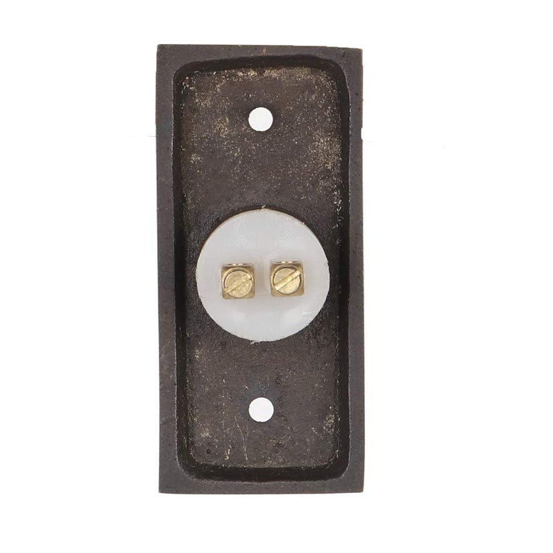 A29 Oil Rubbed Bronze Antique Doorbell Button â€“ 2 1/2" x 1 1/7" â€“ Brass Decorative Design with Recess Mount, Wired for Standard Two-Wire Chimes, Weather Resistant, Easy DIY Installation - Image 2